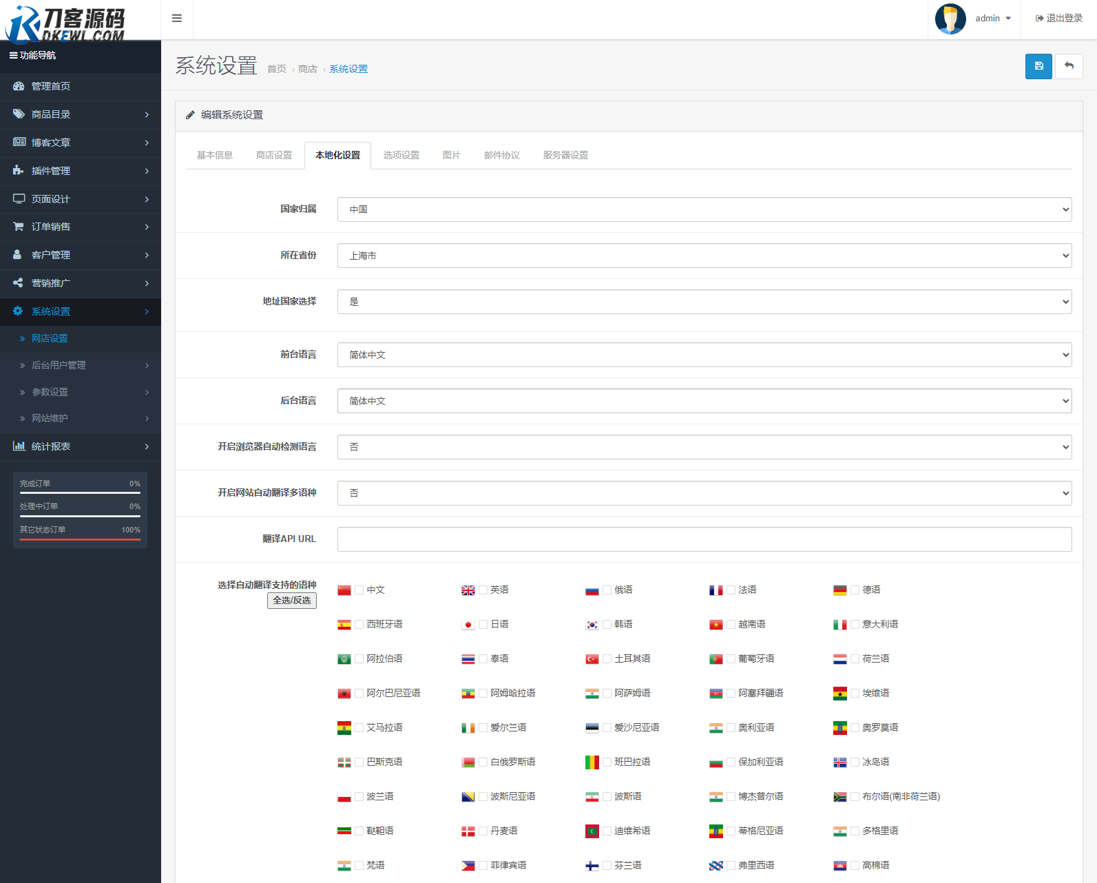 最新多语言跨境商城系统源码 跨境电商系统 全开源