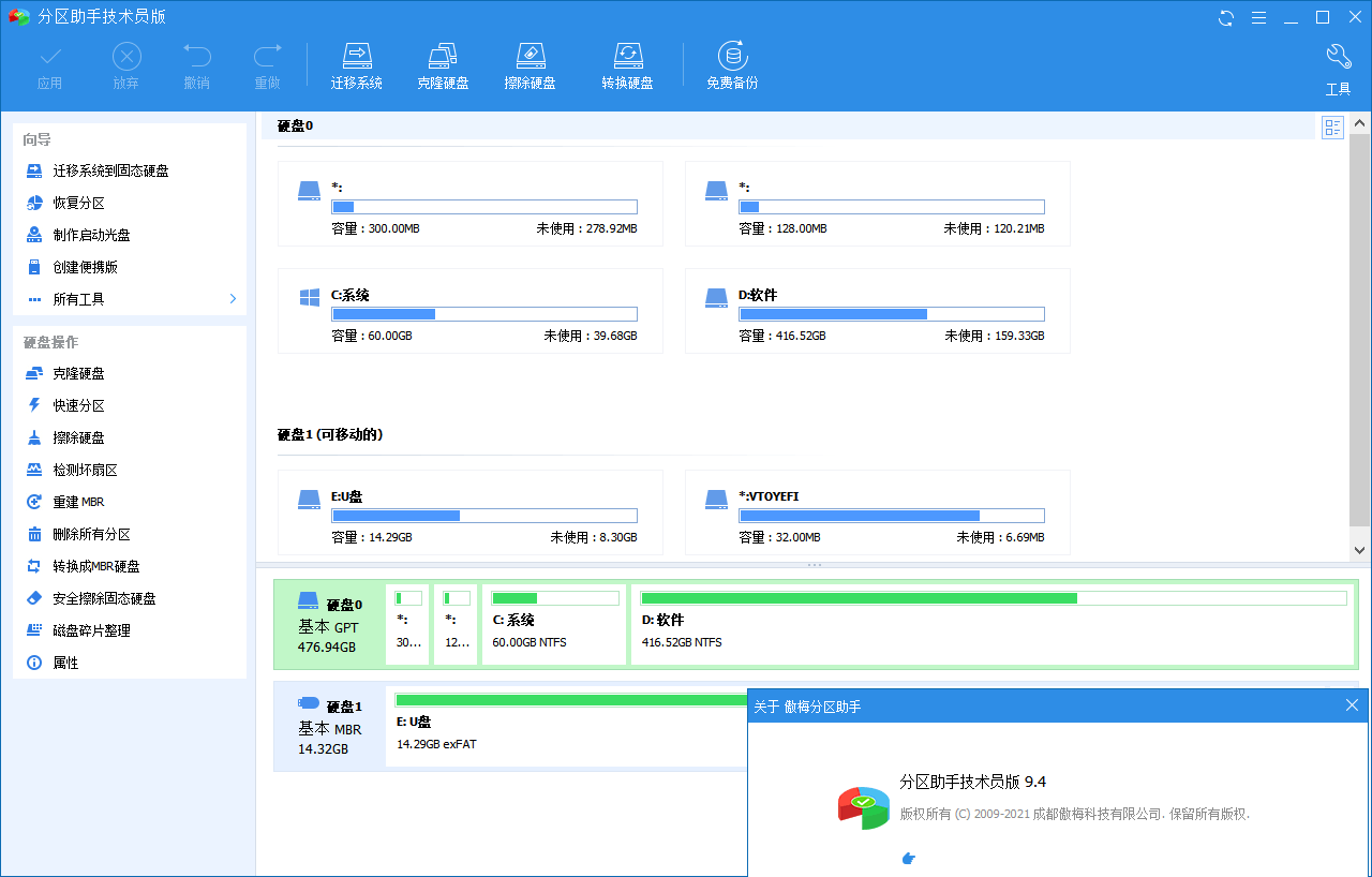 分区助手技术员v10.9.0特别版